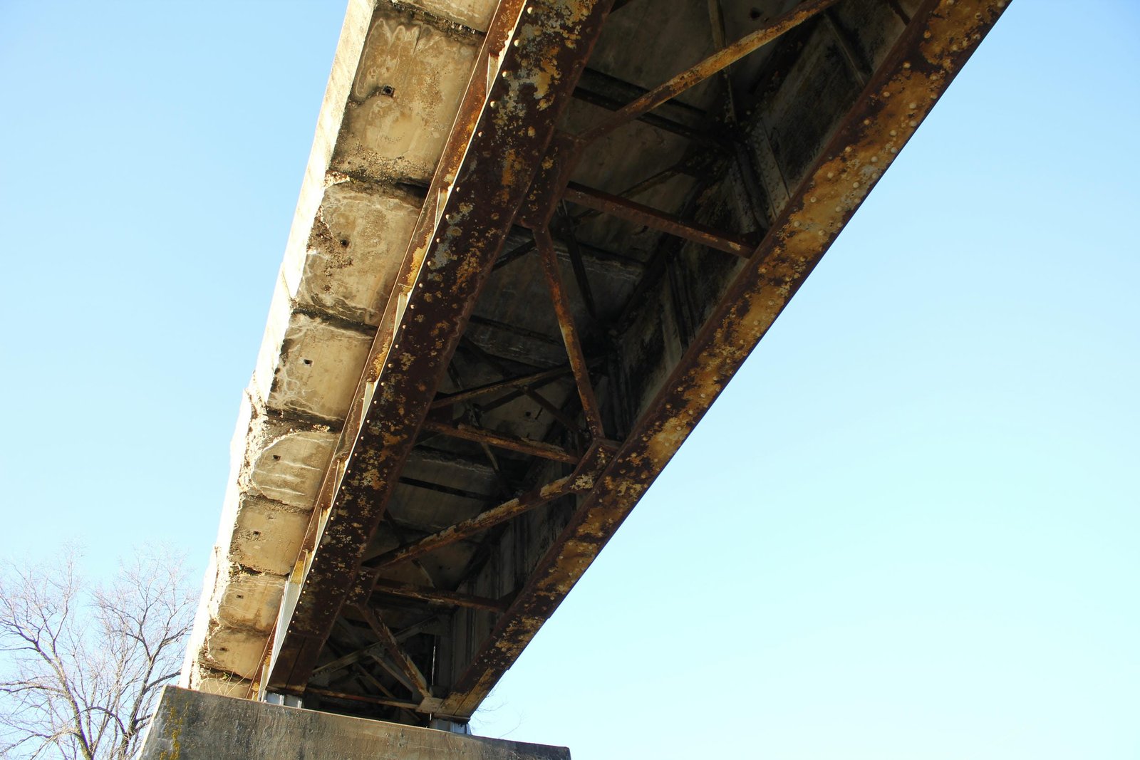 Underneath span